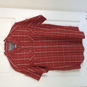 Royal Robbins Mens travel short sleeve shirt, size large